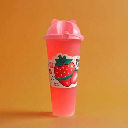 Фруктовый напиток Lebin с соком клубники и кусочками желе 620мл. КНР