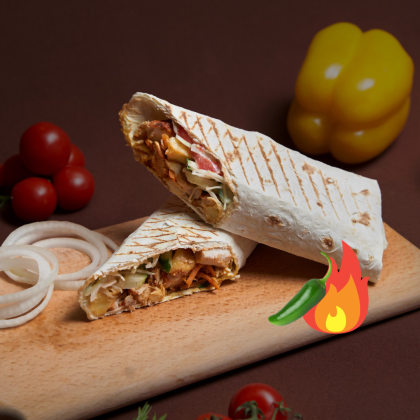 Шаурма с говядиной острая