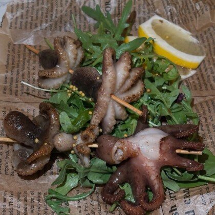 Осьминожки "бейби" на шпажках