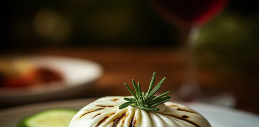 Тост с бурратой и печеными овощами