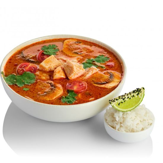 Суп Том Ям с лососем