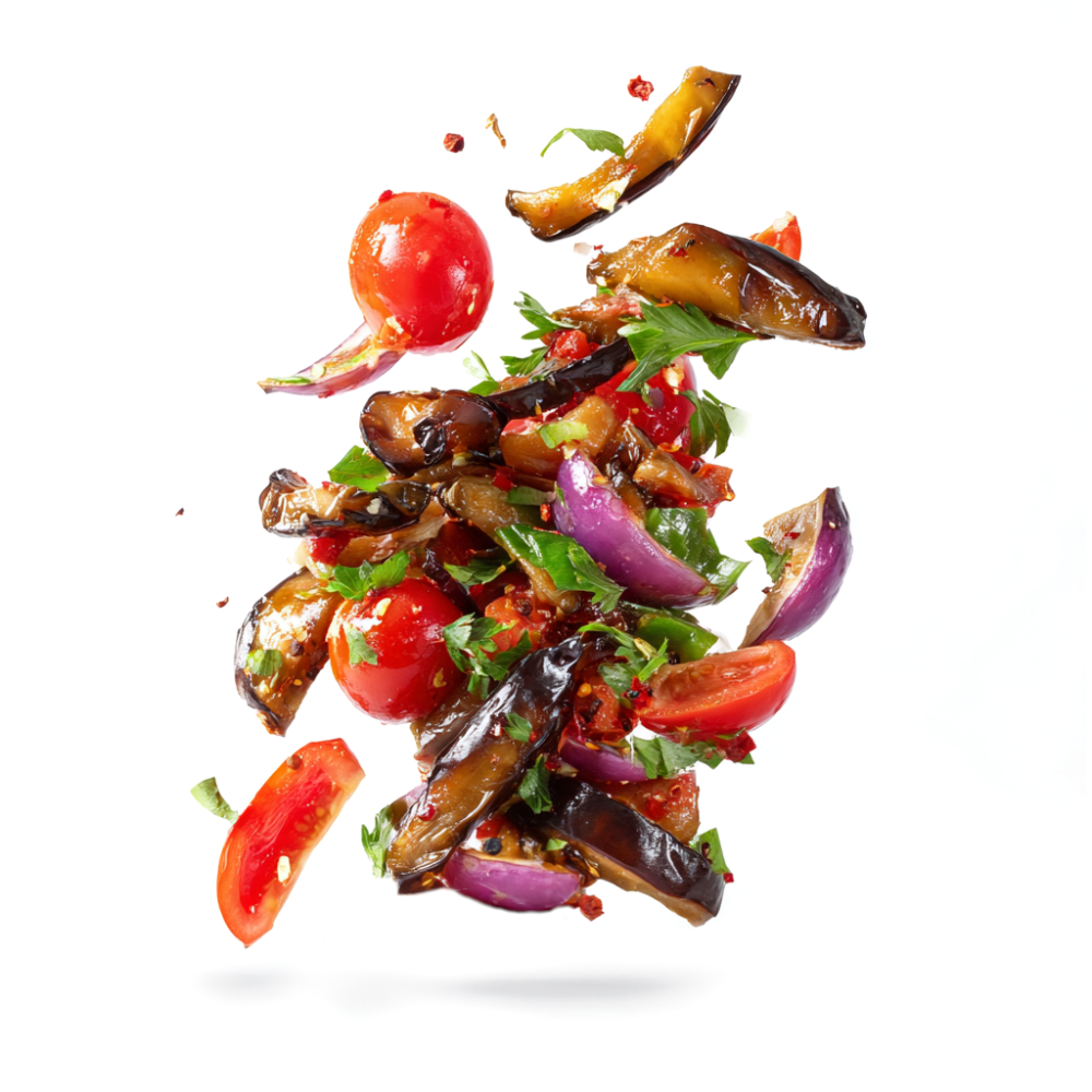 Салат с баклажанами