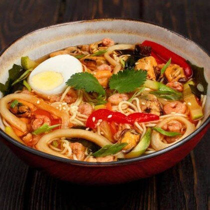 Рамён с морепродуктами