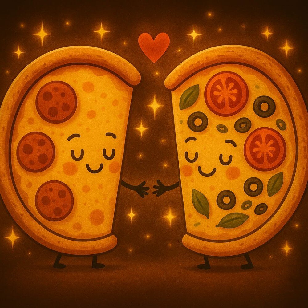 Пицца половинки