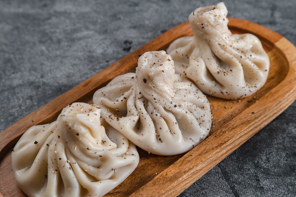 Хинкали с курицей и сыром