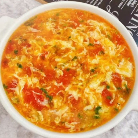 西红柿鸡蛋汤 / Суп томатно-яичный