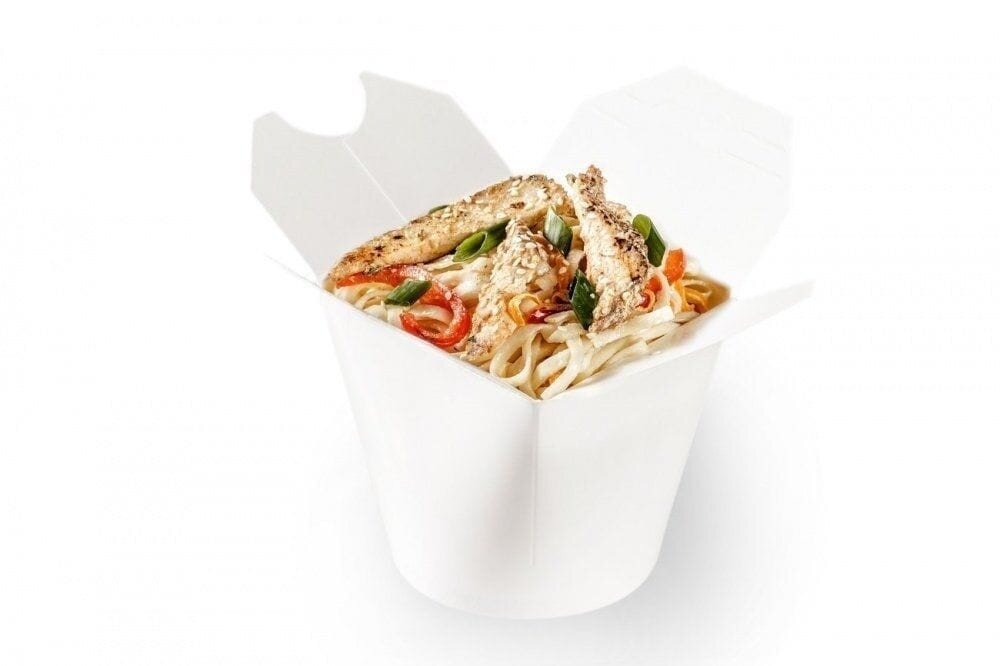 Вок Удон с курочкой в соусе Сладкий чили