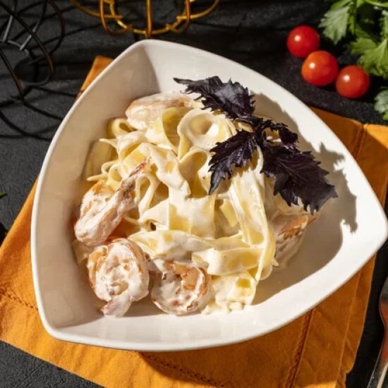 Паста с креветками