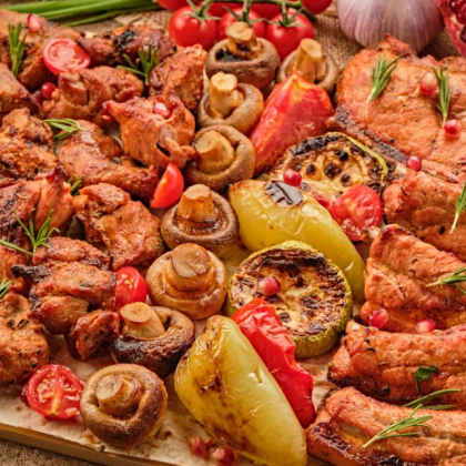 Ассорти шашлыков из свинины