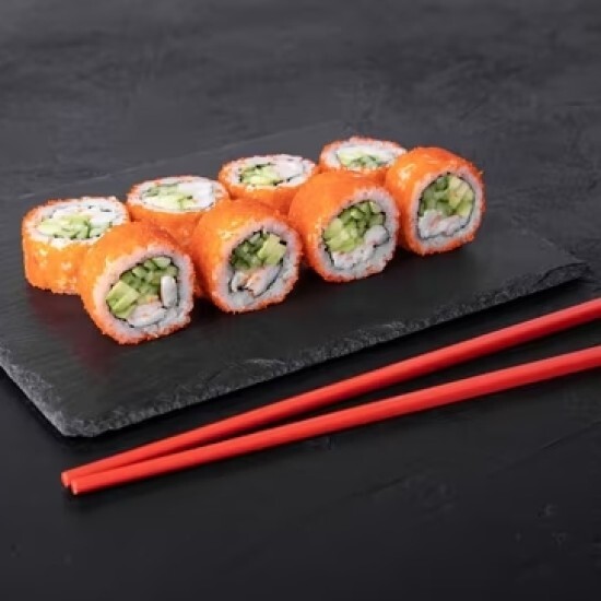 ролл Калифорния с креветкой