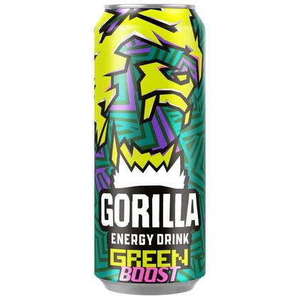 Горилла Грин Буст энергетический напиток б/а газ.