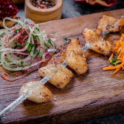 Шашлык из бараньего курдюка