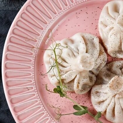 Хинкали со свининой и говядиной