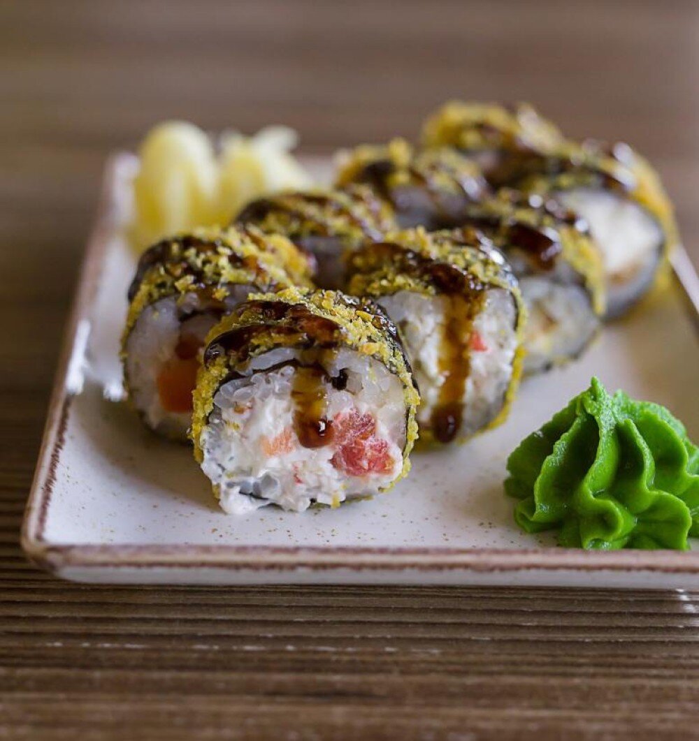 Горячий ролл Унаги краб