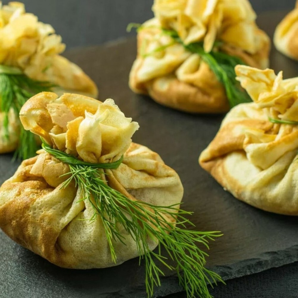 Мешочки с грибами
