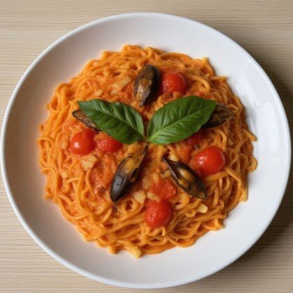 Паста Томатная с мидиями