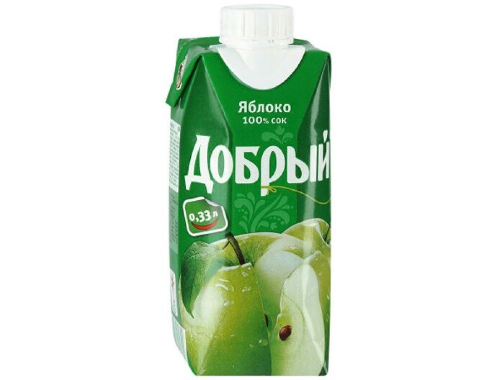 Сок "Добрый" (яблоко) 0,33 л.