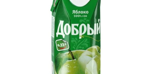 Сок "Добрый" (яблоко) 0,33 л.