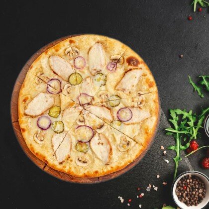 Пицца «Курица и грибы»