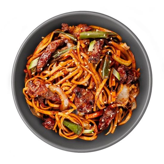 Вок Удон со свининой в Кисло-Сладком соусе