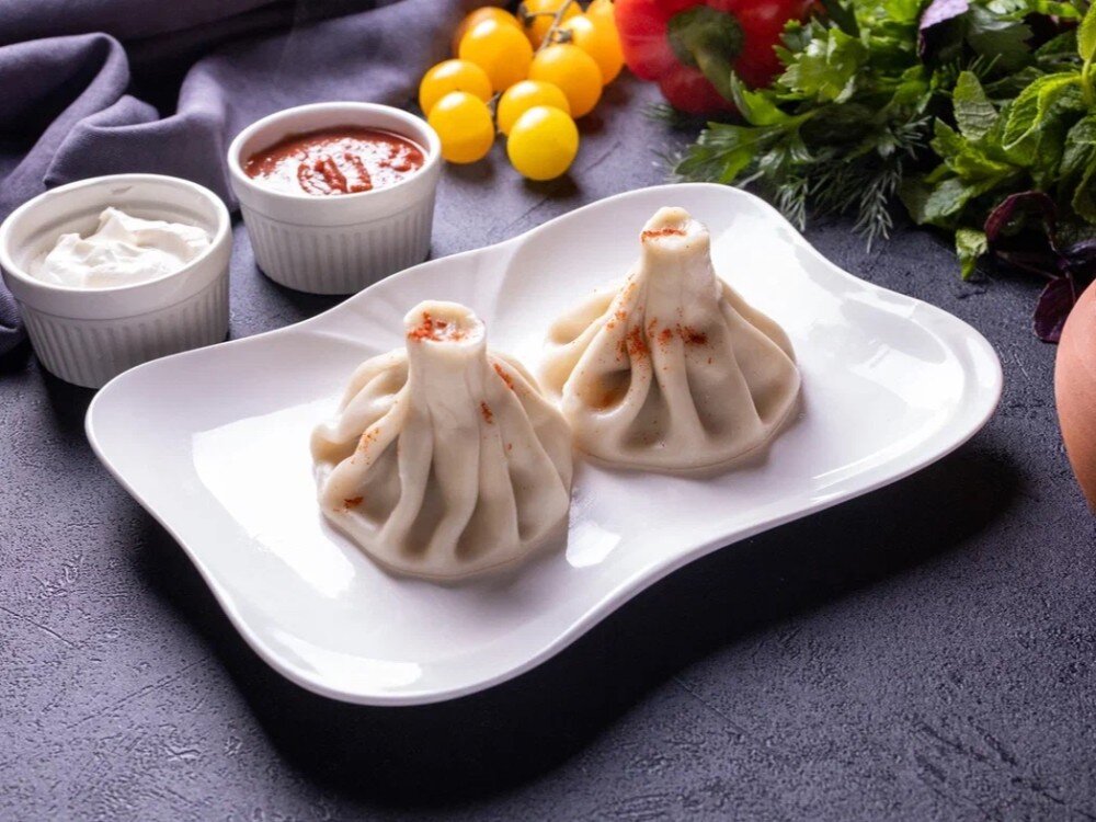 Хинкали по-грузински с телятиной