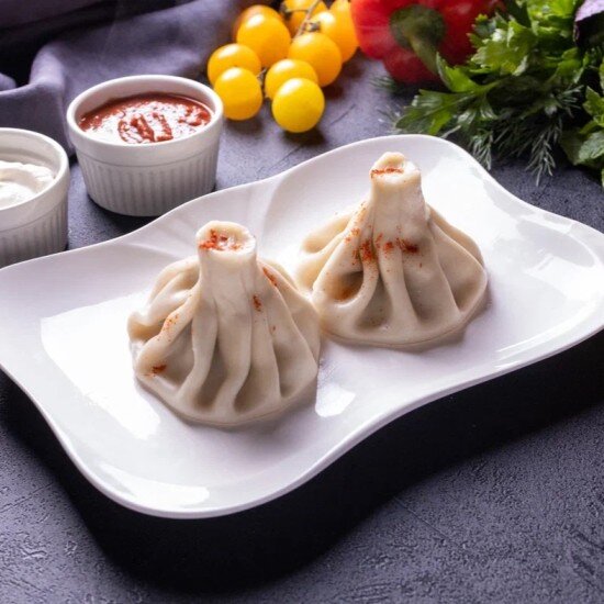 Хинкали по-грузински с телятиной