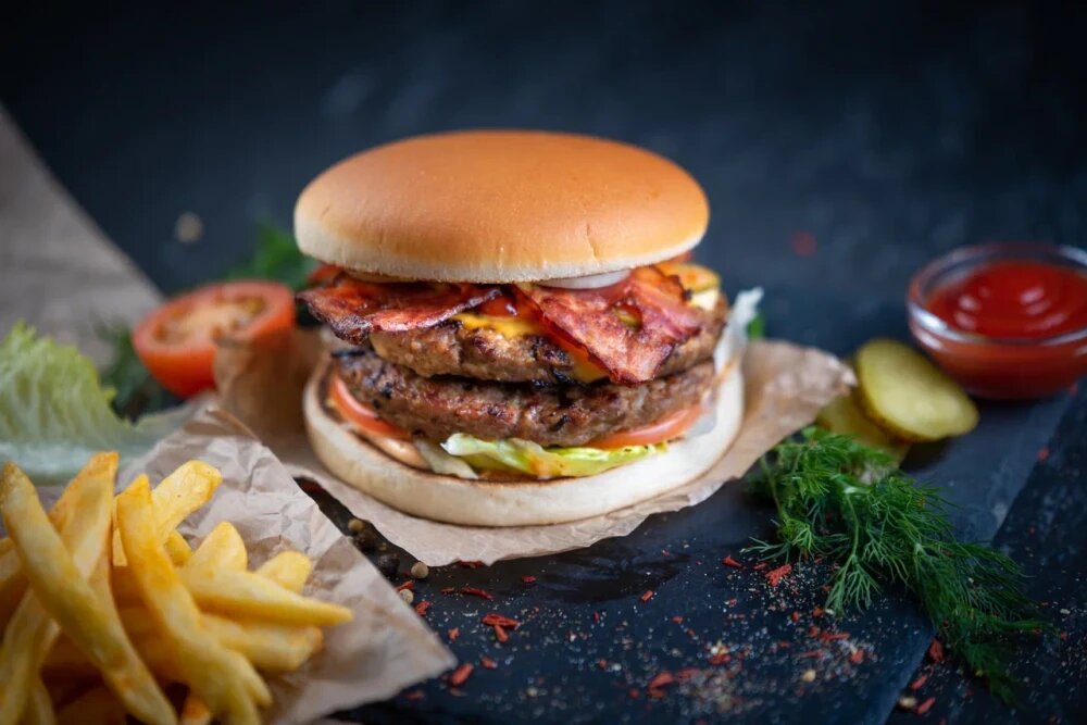 Бекон Бургер со свининой