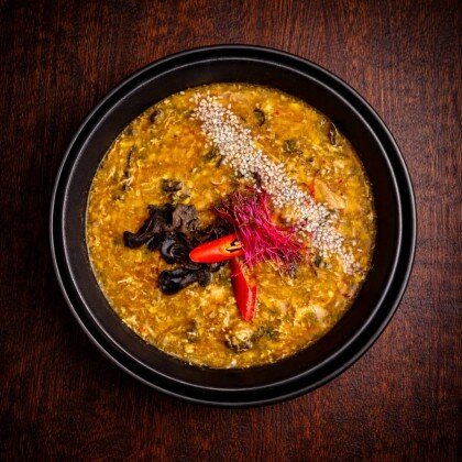 Китайский кисло острый суп