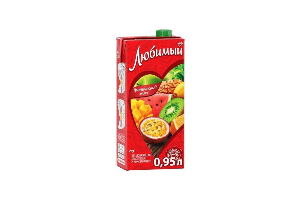 Сок «Любимый» Тропический микс 950 мл
