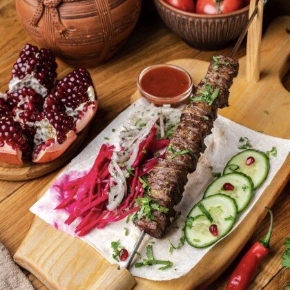 Шашлык из вырезки говядины