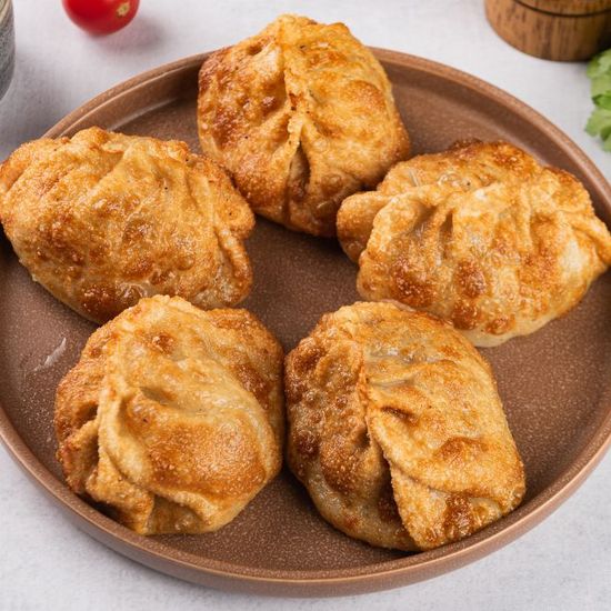 Манты с говядиной  жареные