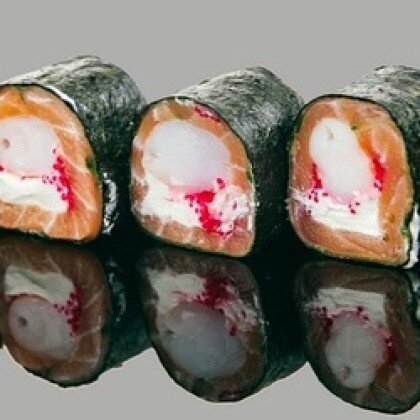 Ролл с креветкой и лососем (8 шт)