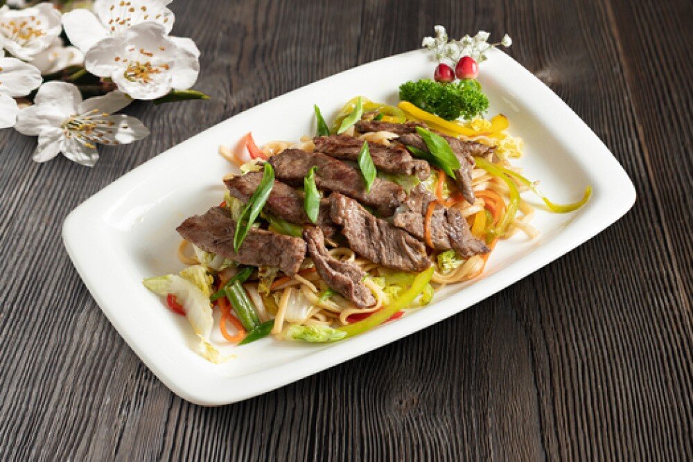 Яки удон говядина