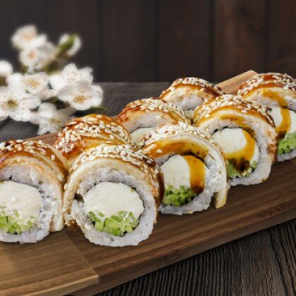 Ролл Филадельфия с угрём