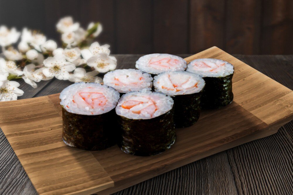 Маки с креветкой