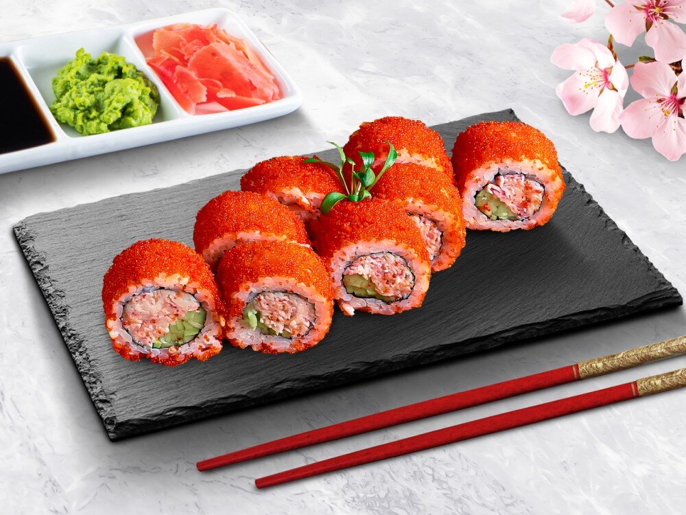 Калифорния с крабом масаго