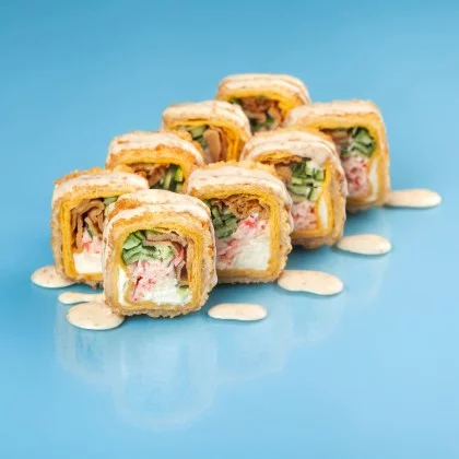 Жареный снежный краб с тортильей