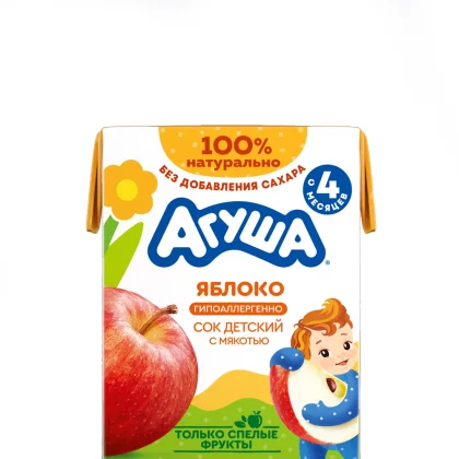 Сок с трубочкой Агуша