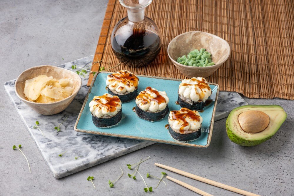 Запеченный с курицей