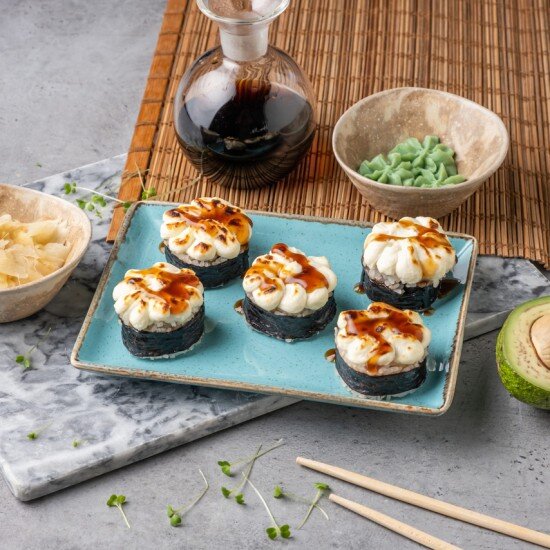 Запеченный с курицей