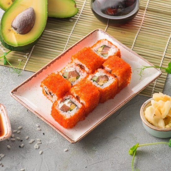 Калифорния с лососем