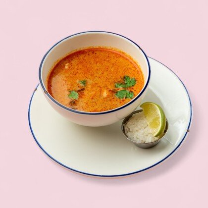 Том Ям с курицей и креветками