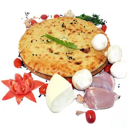 КУРИЦА, СЫР,  ГРИБЫ