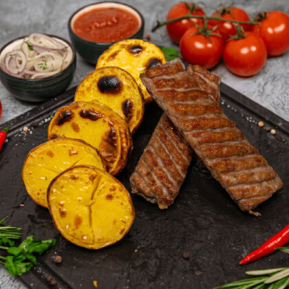 Люля из свинины и картофель