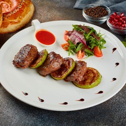 Медальон с кабачками