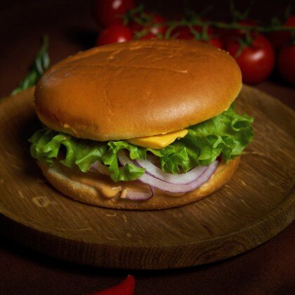 Бургер с куриным филе