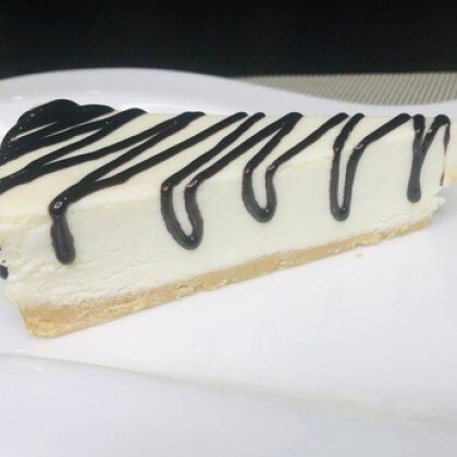 Чизкейк классический с шоколадным топинг