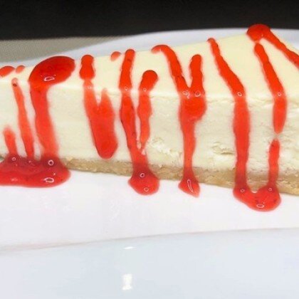 Чизкейк классический с клубничным топин.