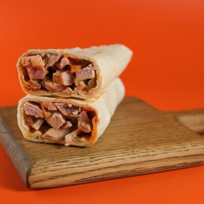 Шаурма «Много мяса» со свининой