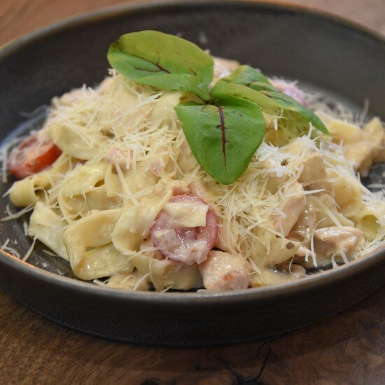 Паста фетучини Альфредо